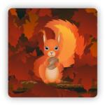  65x65 mm-es négyzet alakú mágnes - mókus egy ágon (MAGNET-65X65-CTVEREC-53)