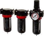 Mar-Pol Filtru cu Regulator presiune triplu pentru aer comprimat 1/2 cu manometru - 3 etape (M80696A)