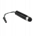  Érintőceruza érintőképernyőkhöz mini univerzális 3, 5 mm-es Jack aljzathoz fekete (RysStylMini013)