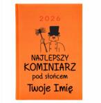  Naptár A5 2026 Narancssárga tervező Legjobb kéményseprő Kéményseprőnek Wz (Kalendarz Pomarańcz Najlepszy Kominiarz)