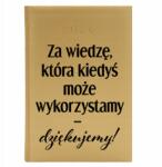  Naptár A5 2026 Arany Tervező Tanárnak A Tudásért- Köszönet Mix Wz (Kalendarz A5 2026 Za wiedzę- Dziękujemy)