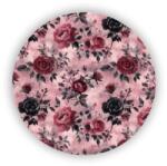  60x60mm-es kör alakú mágnes - rózsaszín elegancia (MAGNET-60X60-KRUH-62)