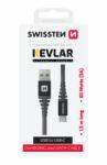 SWISSTEN adatkábel aramid erősítésű USB/USB-C 1, 5m - antracit (71541010)