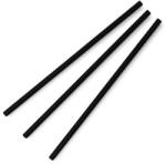  Lebomló szívószál, PLA, fekete 8 mm x 24 cm I 500 db/csomag