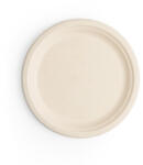 Vegware Lebomló kezeletlen cukornád lapostányér, natúr, 23 cm | 50 db/csomag