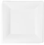 Vegware Lebomló cukornád tányér, négyszögletes, 25 cm | 50 db/csomag
