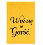  Naptár A5 2026 Sárga Vicces Határidőnapló Munkahelyre Vegyen Egy Csésze Mintákat (Kalendarz 2026 Żółty Weź Się W Garść)