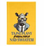 FunnyCase Naptár A5 2026 Sárga Határidőnapló Vicces Munka Titkos Uralkodási Tervek (Kalendarz 2026 Żółty TAJNE PLANY PANOWANIA)