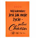  Naptár A5 2026 Narancssárga Életem Tervező- Káoszos Lusta Wz (KALENDARZ KSIĄŻKOWY POMARAŃCZ 2026)