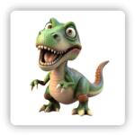  65x65mm négyzet alakú mágnes - tyrannosaurus rex (MAGNET-65X65-CTVEREC-45)