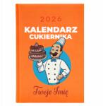  Naptár A5 2026 Narancssárga határidőnapló Cukrász neve Wz (Kalendarz Pomarańczowy Cukiernik Imię)