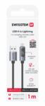 SWISSTEN LCD kábel USB-A / Lightning 1m (71551071)