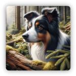  65x65mm-es négyzet alakú mágnes - ausztrál Shepherd 2 (MAGNET-65X65-CTVEREC-6)