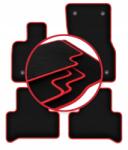 Wielganizator Autószönyegek szett Basic fekete színben, Audi A4 B6 szedán, kombi, avant (2001-200