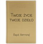  Naptár Arany 2026 A5 Határidőnapló Motivációs Ajándék Légy Művész Minta (KALENDARZ 2026 ZŁOTY BĄDŹ ARTYSTĄ)