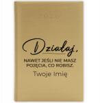  Könyvnaptár 2026-ra Arany tervező A5 Ajándék Cselekedj Név Minták (Złoty Planer 26 Działaj)