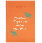 FunnyCase Könyvnaptár 2026 Kértem Istentől Egy Csodát Narancssárga Ajándék Minták (Kalendarz Pomarańczowy PROSIŁAM BOGA O CUD)