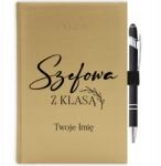  Naptár 2026 Arany Ajándék Név Erős Nő Fogantyú Radír Toll (KALENDARZ A5 2026 TERMINARZ SILNA KOBIETA)