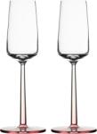Iittala Pahare de șampanie Essence 210 ml, transparent-roz, 2 buc (1084107) Pahar