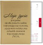 FunnyCase Naptár Arany Könyv Határidőnapló A5 2026 Motivációs Tervező Szöveg MIX Wz (Kalendarz MOTYWACYJNY TEKST)