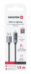 SWISSTEN LCD kábel USB-A / Lightning 1.5m (71551070)