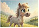  Puzzle 27x19, 5cm (35 darabos) képpel - aranyos póni (PUZZLE-27X19-35-71)