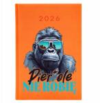 FunnyCase Naptár A5 2026 Narancssárga Vicces Tervező Munkahelyi Pi*rdoly Nem Csinálom (Kalendarz A5 2026 Pomarańcz Zwierzęta)