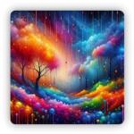  65x65mm-es négyzet alakú mágnes - színes álomvilág (MAGNET-65X65-CTVEREC-66)