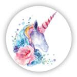  65x65mm körmágnes - akvarell unikornis (MAGNET-65x65-KRUH-52)