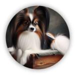  60x60mm Kör Mágnes - Elegáns Papillon (MAGNET-60X60-KRUH-7)
