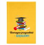 FunnyCase Naptár A5 2026 Sárga Pedagógusnapi határidőnapló A jövőt teremted (Kalendarz Żółty Tworzysz Przyszłość)