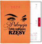  Narancs Naptár A5 2026 Ajándék Szempilla Stylist Személyre Szabott Wz (Kalendarz a5 2026 TERMINARZ PLANER ORGANIZER)
