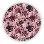  65x65mm-es kör alakú mágnes - rózsaszín elegancia (MAGNET-65x65-KRUH-62)