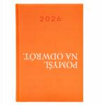  Naptár A5 2026 Narancssárga Vicces Határidőnapló Munkahelyi Gondolkozz Fordítva (Kalendarz Pomarańczowy Pomyśl Na Odwrót)