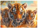  Puzzle 27x19, 5cm (88 darab) képpel - tigrislány a kölykökkel (PUZZLE-27X19-88-33)