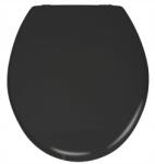 WENKO Wc-ülőke Mdf Fekete 42.5X38 CM Zsanértávolság 13-16.5 CM (20077100)