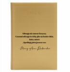  Könyvnaptár A5 2026 Arany Napi tervező Idézet Mary Anne Radmacher (Kalendarz A5 2026 Cytat Mary Anne Radmacher)