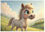  Puzzle A4 29x20cm (40 darabos) képpel - aranyos póni (PUZZLE-A4-40-71)