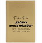  Könyvnaptár 2026 Év Arany tervező A5 Ajándék Agyvihar Név Wz (Złoty Planer 26 Burza Mózgów)