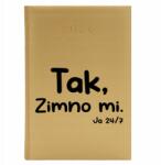  Könyvnaptár A5 2026 Arany Napi Tervező Munkahelyi Igen, Hideg Mi Wz (Kalendarz A5 2026 Tak, Zimno Mi)