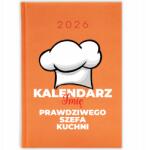 FunnyCase Könyvnaptár 2026 Séf Tervező Narancssárga Ajándék Minták (Kalendarz Pomarańczowy PLANER SZEFA KUCHNII)