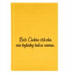 FunnyCase Naptár A5 2026 Sárga Pedagógusnapra Iskola Nem lenne ugyanaz (Kalendarz Żółty Szkoła Nie Byłaby Taka Sama)