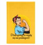 FunnyCase Naptár A5 2026 Sárga Ajándék Pedagógusnap Soha Nem Adod Fel (Kalendarz Żółty Nigdy Się Nie Poddajesz)