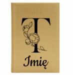 Cute Cups Könyvnaptár A5 2026 Arany Napi tervező Személyre szabott T *név* (Kalendarz A5 2026 T *IMIĘ*)