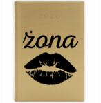 FunnyCase Könyvnaptár 2026 Feleség Arany Tervező Napló Ajándék Minták (Kalendarz Złoty ZNAJDŹ POWÓD DO UŚMIECHU)