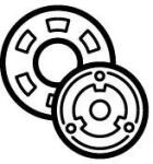 NRF Disc Antrenor, Cuplaj Magnetic (Compresor) 38473 Audi A1/A2/A3/A4 B5/A4 B6/A4 B7