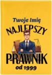 FunnyCase Naptár A5 2026 Sárga Tervező Személyre szabott Legjobb Ügyvéd *Dátumtól* (Kalendarz Najlepszy Prawnik Żółty)