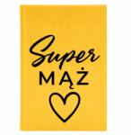 FunnyCase Könyvnaptár 2026 A5 Sárga Határidőnapló| Ajándék Férjnek Szuper Férj (Kalendarz 26 Super Mąż Żółty)