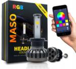  Riloer LanCo H7 Led autó izzó 80W 6000K Rgb vezérelt IP65 2 db