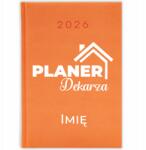 FunnyCase Könyvnaptár 2026 Tetőfedő Tervező *név* Narancssárga Ajándék Minták (Kalendarz Pomarańczowy PLANER DEKARZA *IMIĘ*)